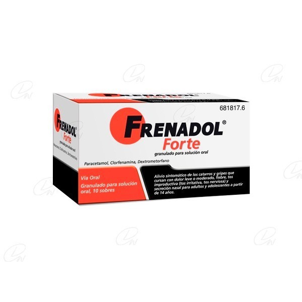 FRENADOL FORTE GRANULADO PARA SOLUCION ORAL, 10 sobres
