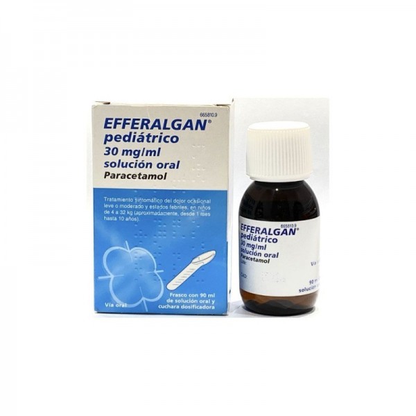 EFFERALGAN PEDIATRICO SOLUCION ORAL, 1 frasco de 90 ml