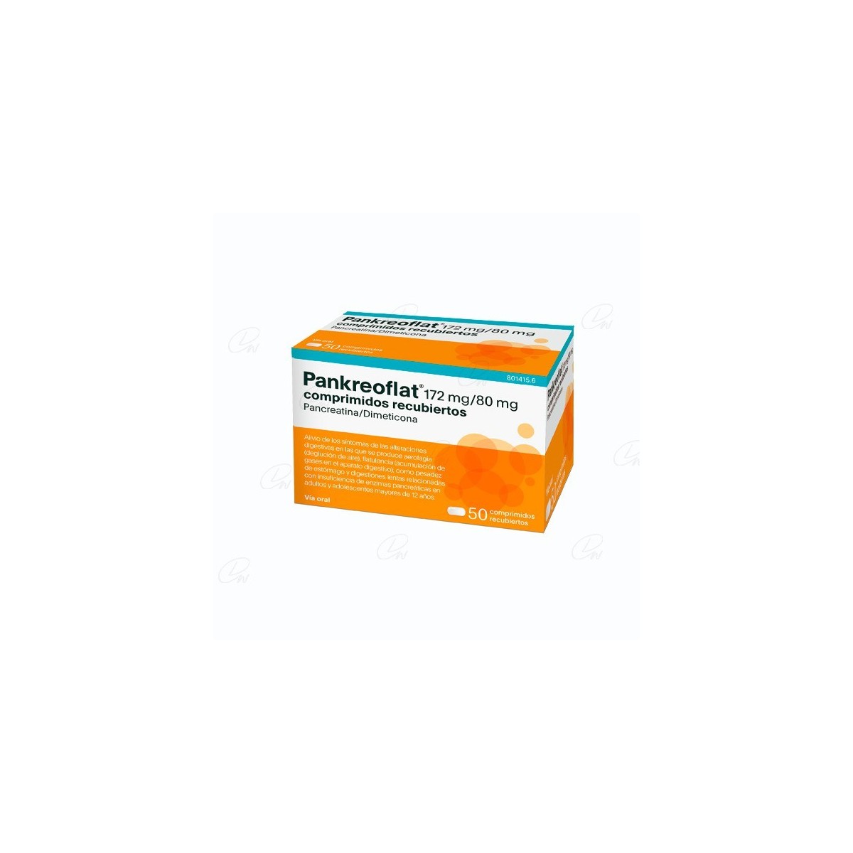 PANKREOFLAT GRAGEAS, 50 comprimidos
