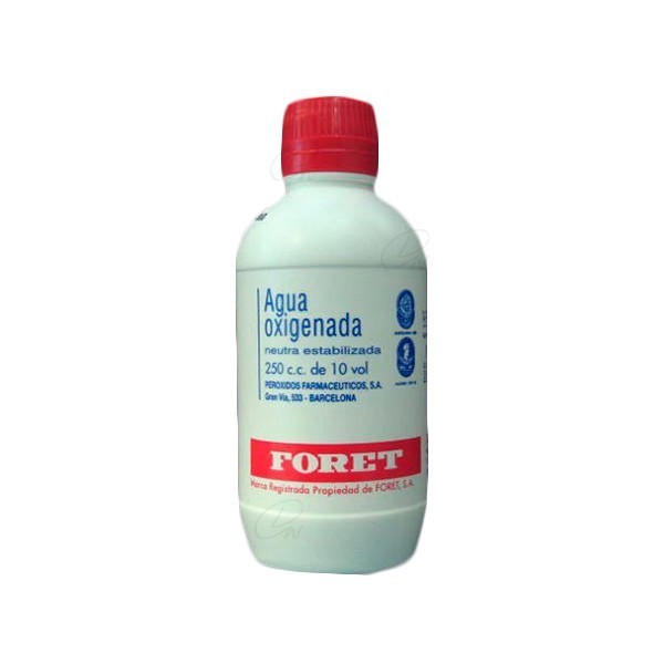 AGUA OXIGENADA NEUTRA ESTABILIZADA FORET, 1 frasco de 250 ml