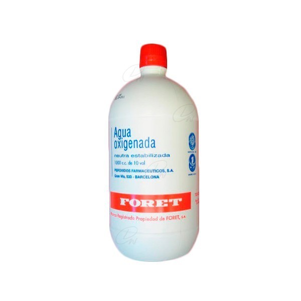 AGUA OXIGENADA NEUTRA ESTABILIZADA FORET, 1 frasco de 500 ml