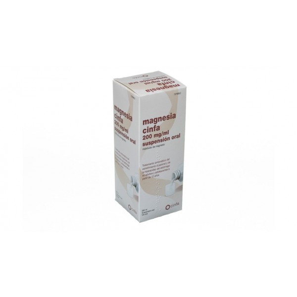 MAGNESIA CINFA 200 mg/ ml SUSPENSION ORAL, 1 frasco de...