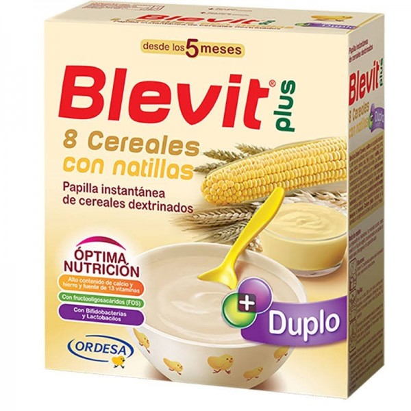 blevit plus duplo 8 cereales con natillas 600 g