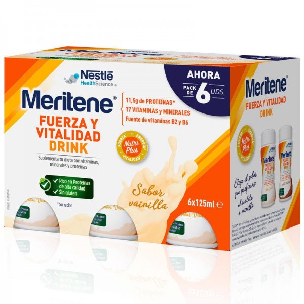 meritene drink vainilla 6 x 125 ml