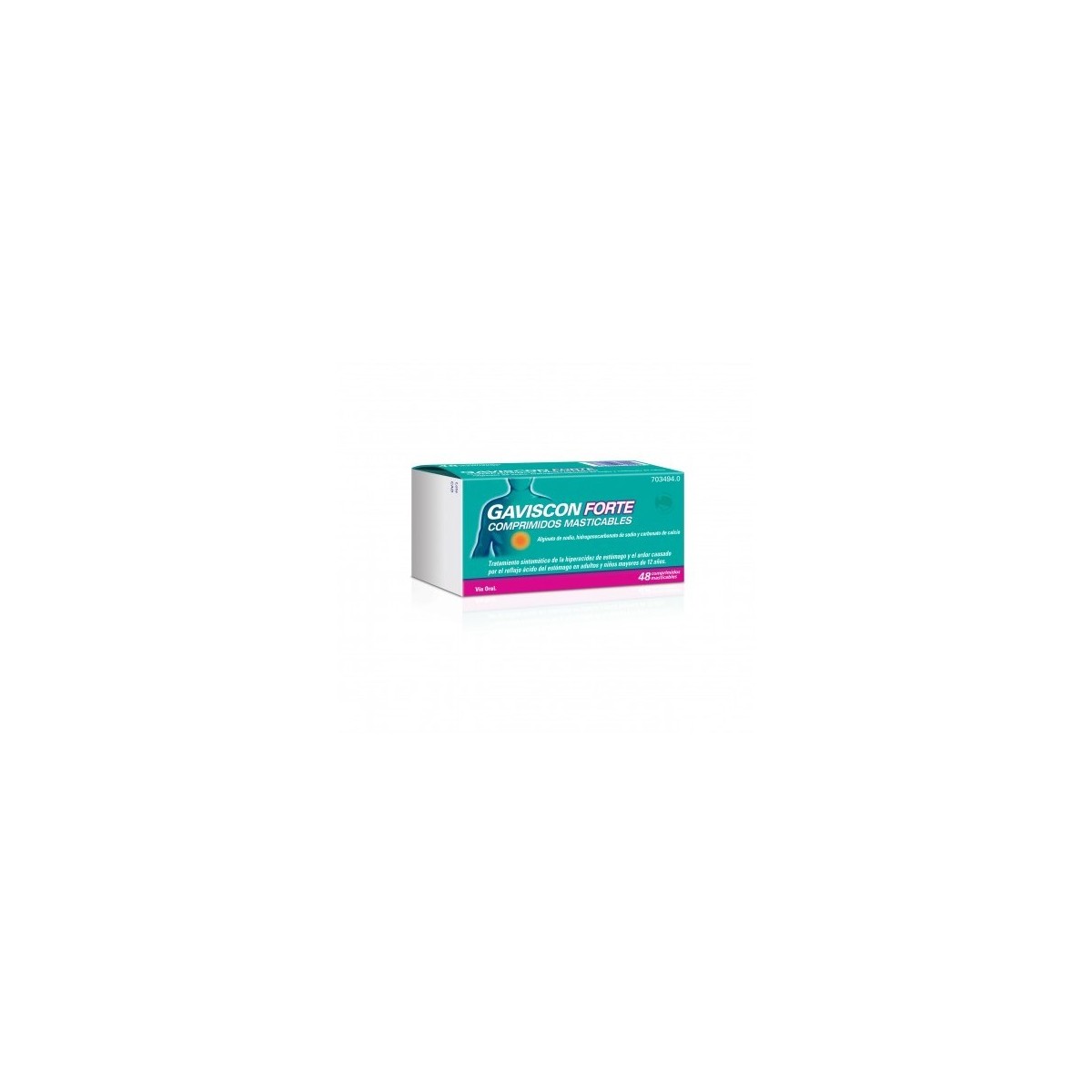 GAVISCON FORTE 48 COMPRIMIDOS MASTICABLES