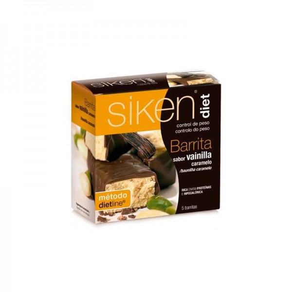 siken diet barrita de vainilla caramelo 5 barritas
