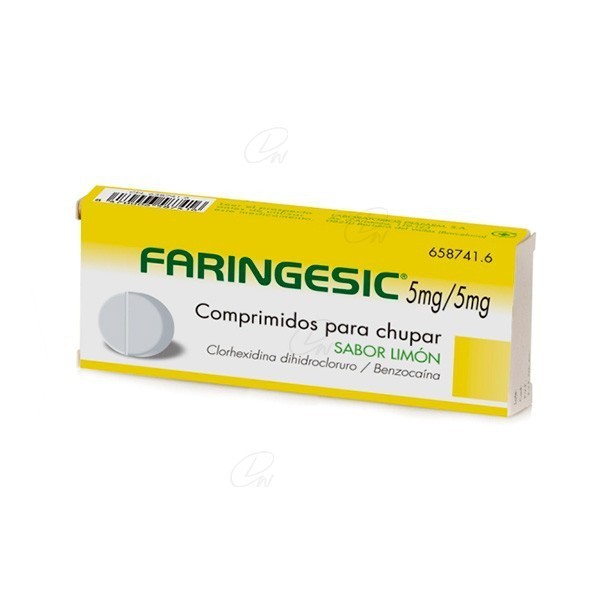 FARINGESIC 5 mg/5 mg COMPRIMIDOS PARA CHUPAR SABOR LIMON,...