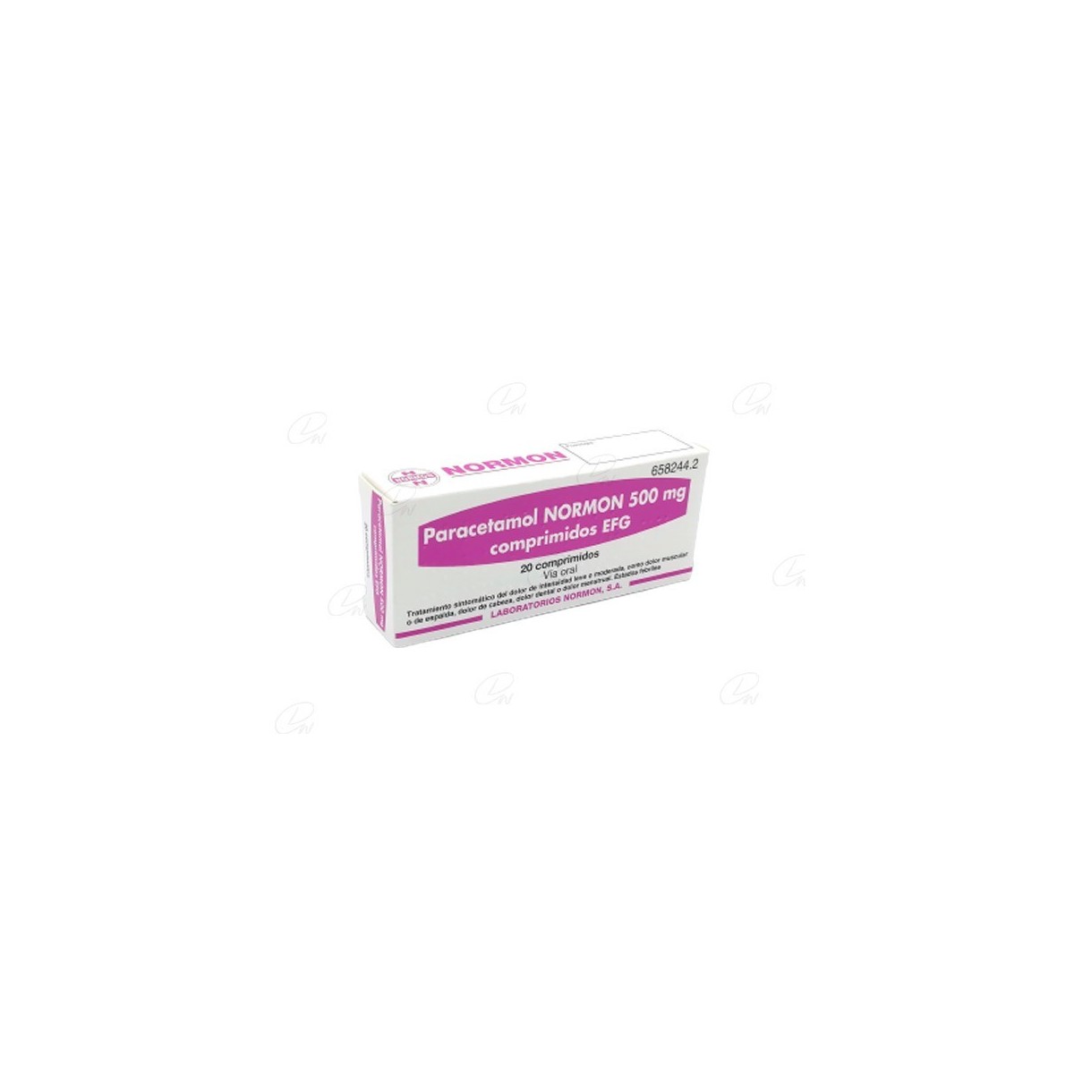 PARACETAMOL NORMON 650 mg COMPRIMIDOS EFG, 20...