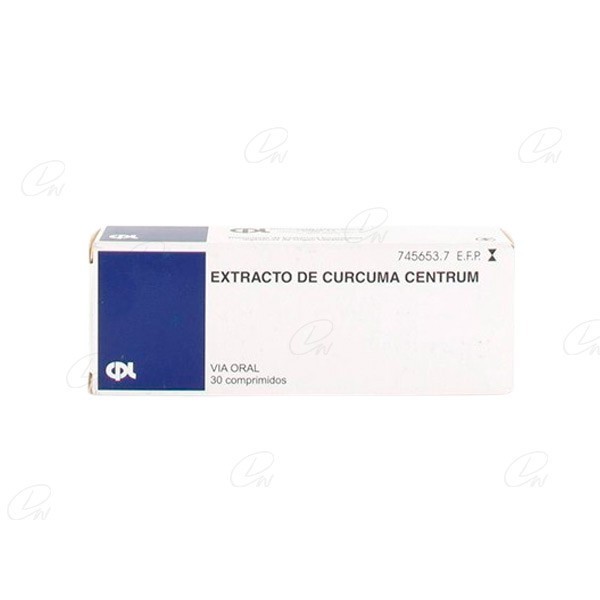 EXTRACTO DE CURCUMA CENTRUM 100 mg COMPRIMIDOS, 30 comprimidos